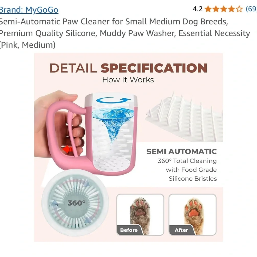 Brandnew Semi Automatic Paw cleaner